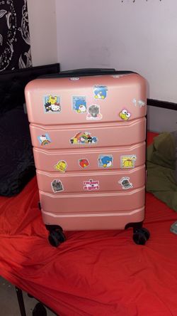 Pink Hard Shell Spinner Luggage Suitcase