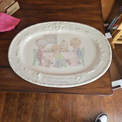 1994 Precious Moments Thanksgiving Plate