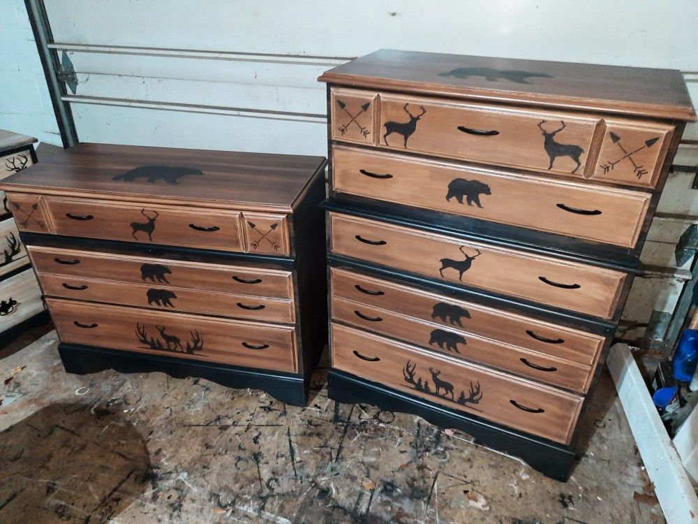 Rustic Dresser Set
