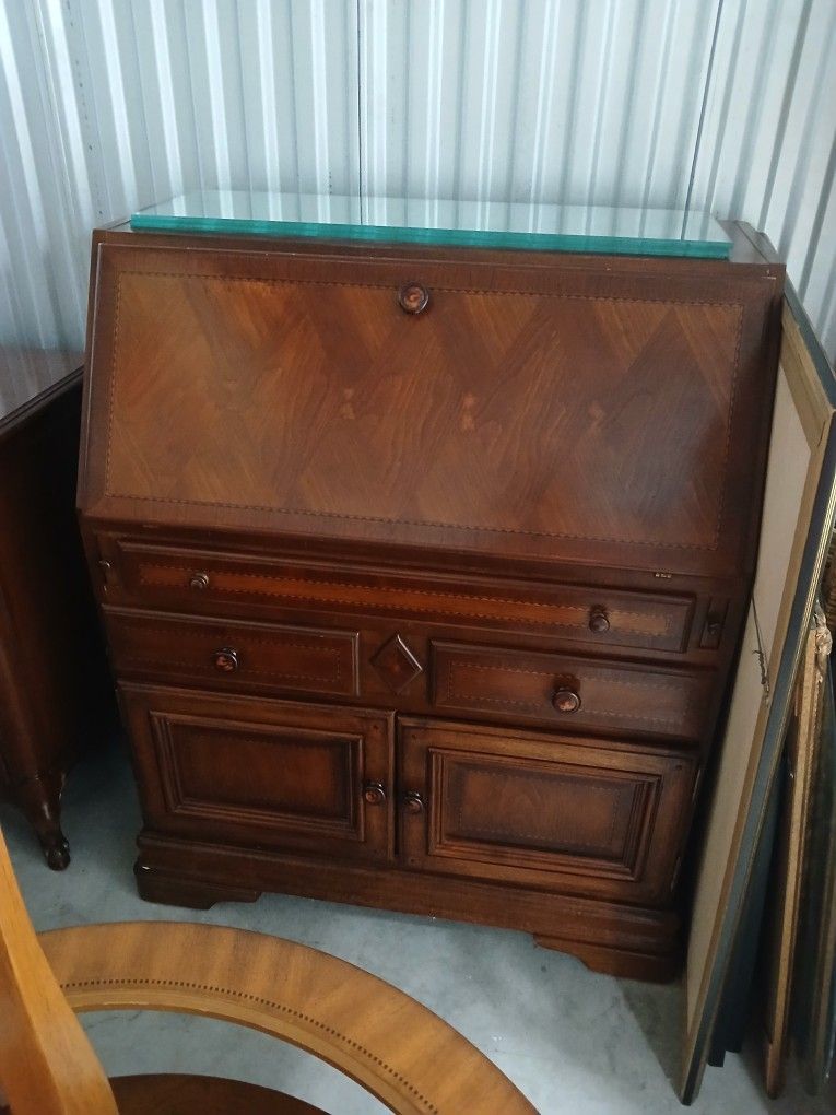 MOVING SALE !Vintage Secretary Desk 44" High X 34 " Across X 19 " Depth