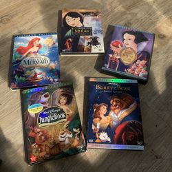 lot of 5 platinum edition disney dvd sets + mulan 