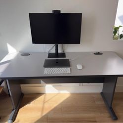 Computer desk - longer/wider than regular desks, excellent condition