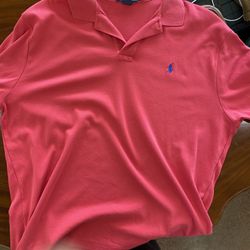 Pink Polo Ralph Lauren Shirt Xl