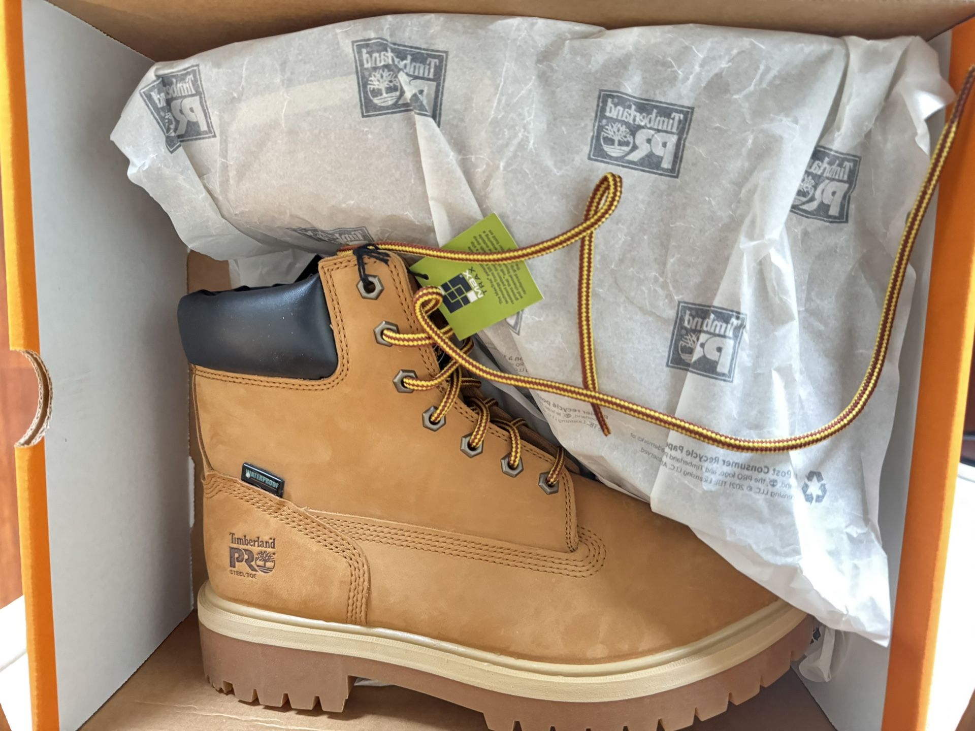 NEW Timberland PRO Men’s Steel Toe Waterproof 6 Inch Boot Size 9.5(cash & pick up only)
