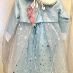 Little Girls Frozen Elsa Princess Dress