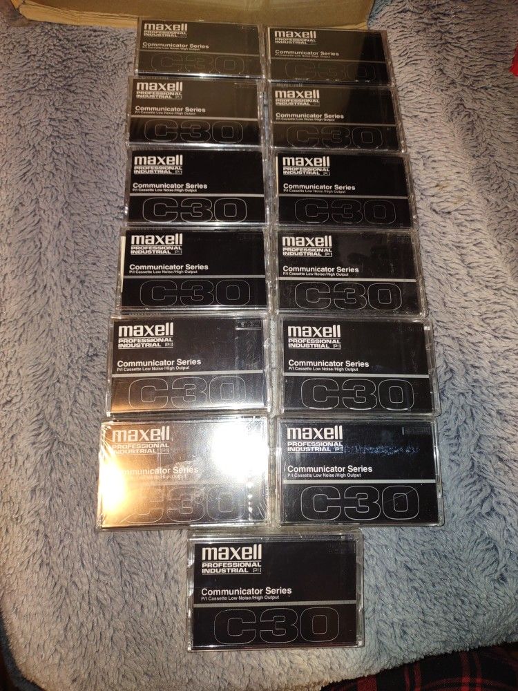 Brand New Maxell 30 Min Cassette Tapes