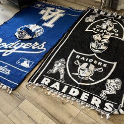 Dodgers and Raiders gavanes / gavanas 