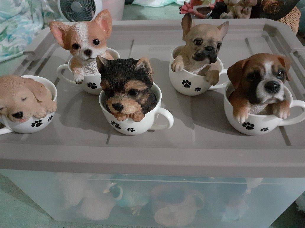 Your choice of any of these cute little  4 Inch tabletop pups In A Cup 