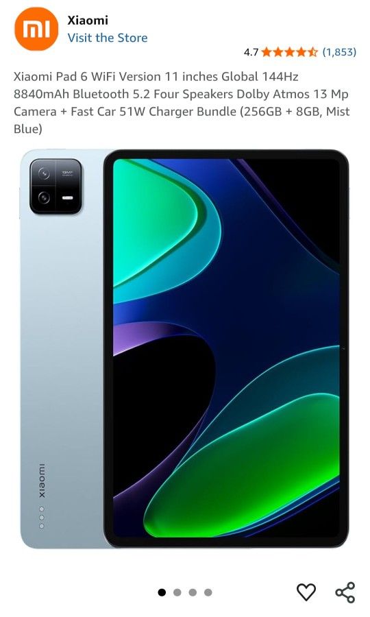 XIAOMI PAD 6 256GB Tablet PC
