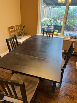 IKEA table with 4 chairs