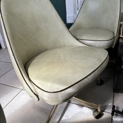 2 Leather Type Office Chairs