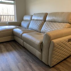 Leather Recliner Sofa Couch Sectional