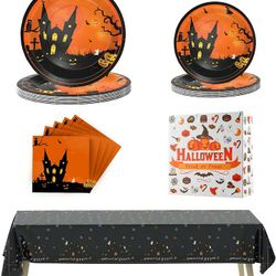 New! 74pc Halloween Party Supplies