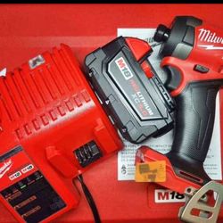 Milwaukee M18 Fuel ¼" Hex Impact + M18 5ah Battery & Charger..