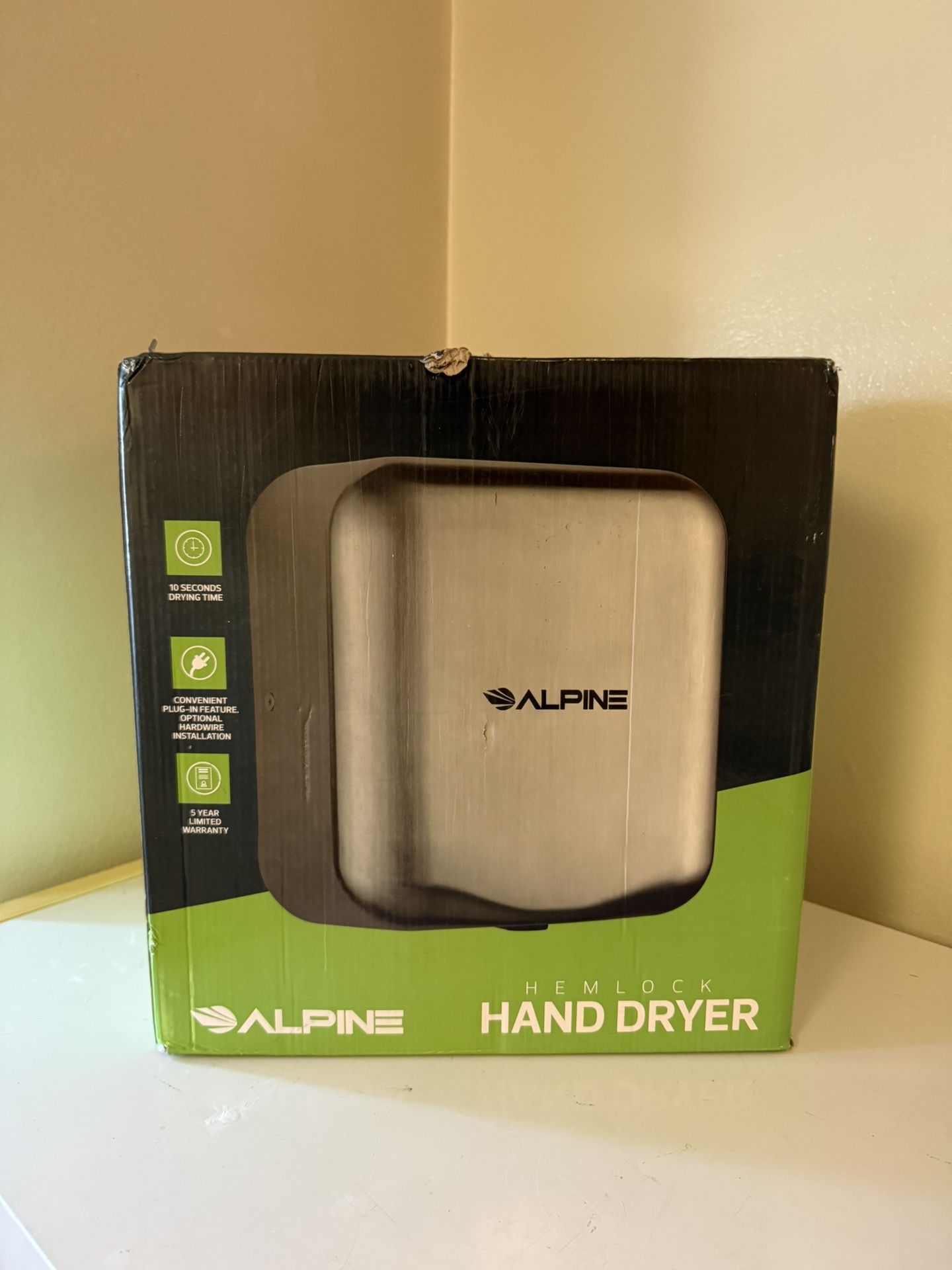 Alpine Electric Hand Dryer Regular 120v Plug