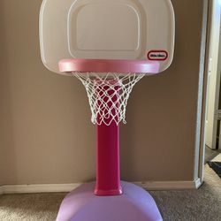 Pink Little Tikes Basketball Hoop