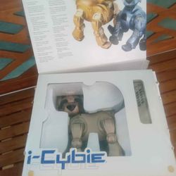 Gold Hasbro I Cybie Dog Robot Lutz 33549 Brand New