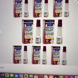 12 Pack! - Nasal Relief Pump Mist AntiDrip Nasal Spray 0.5 OZ Original 12hr