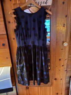 Vintage polka dot dress, size: adult small