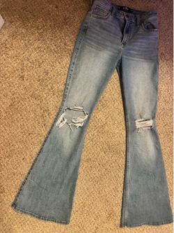 Boot cut mid rise jean