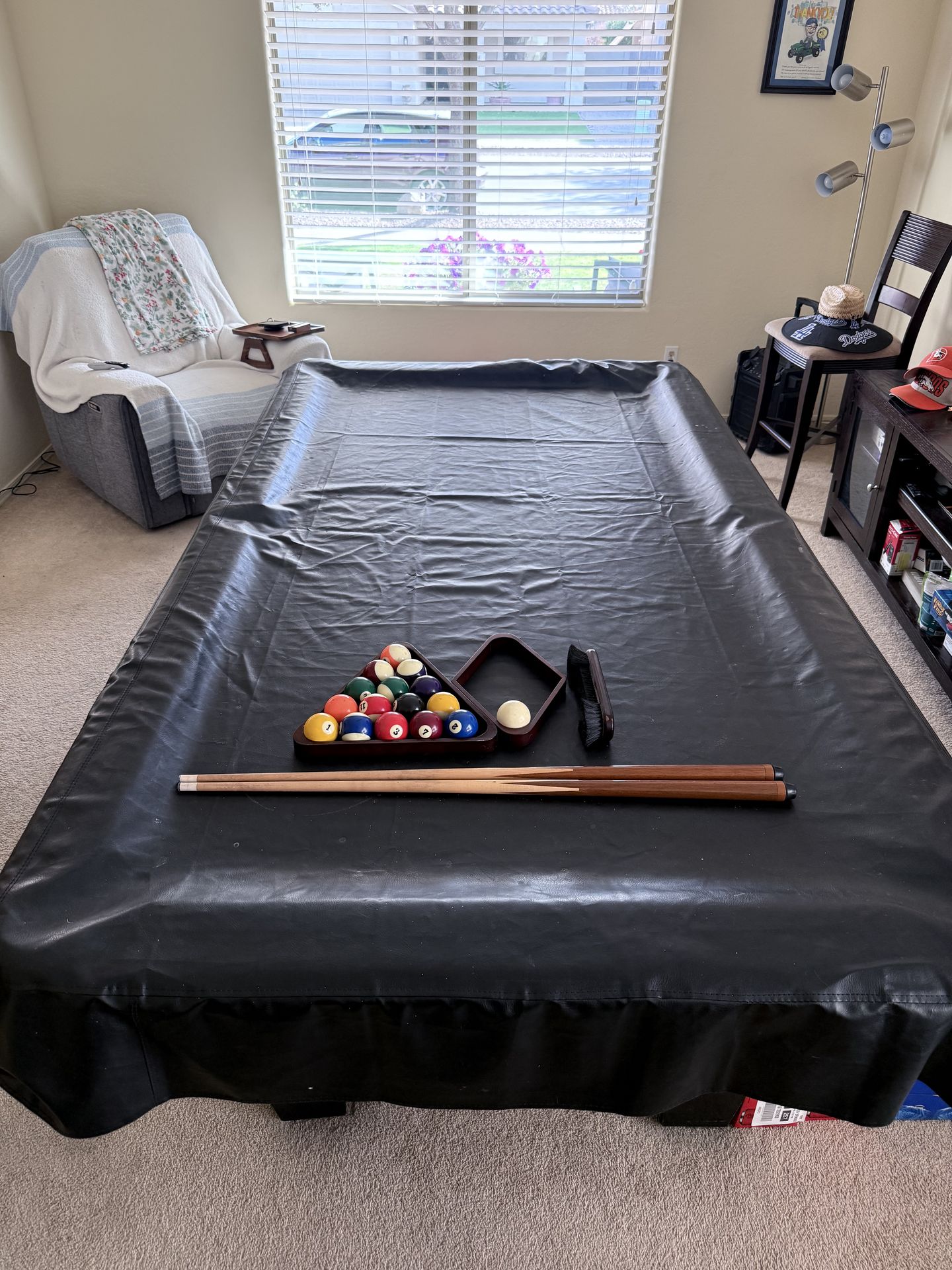 Broncos color pool table