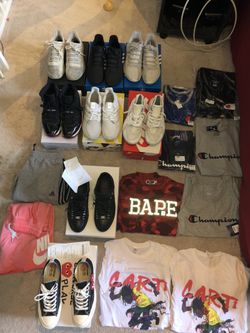 Champion,adidas,bape,CDG,Jordan’s,balenciagas