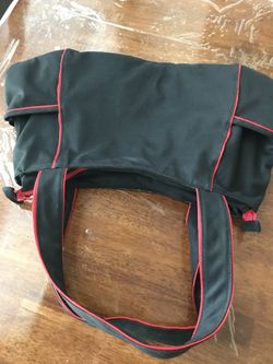 Cloth purse black canvas