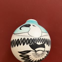 Ornament Native American hand painted
