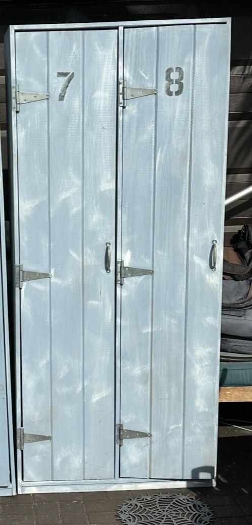 Custom Wood Storage Locker 6’Hx32”Wx17”D