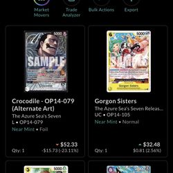 One Piece Cards Over 100+