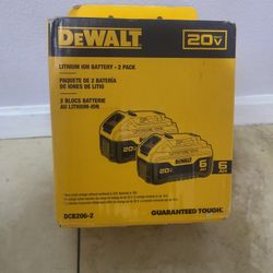 Dewalt 6ah 2-batteries