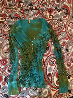Blue And Green Top