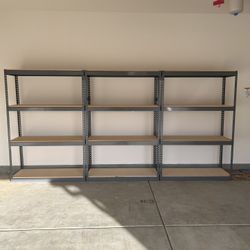 Boltless Racks 48 in W x 18 in D New Industrial Warehouse Garage Shelves Better Than Homedepot Lowes And Costco Delivery Available