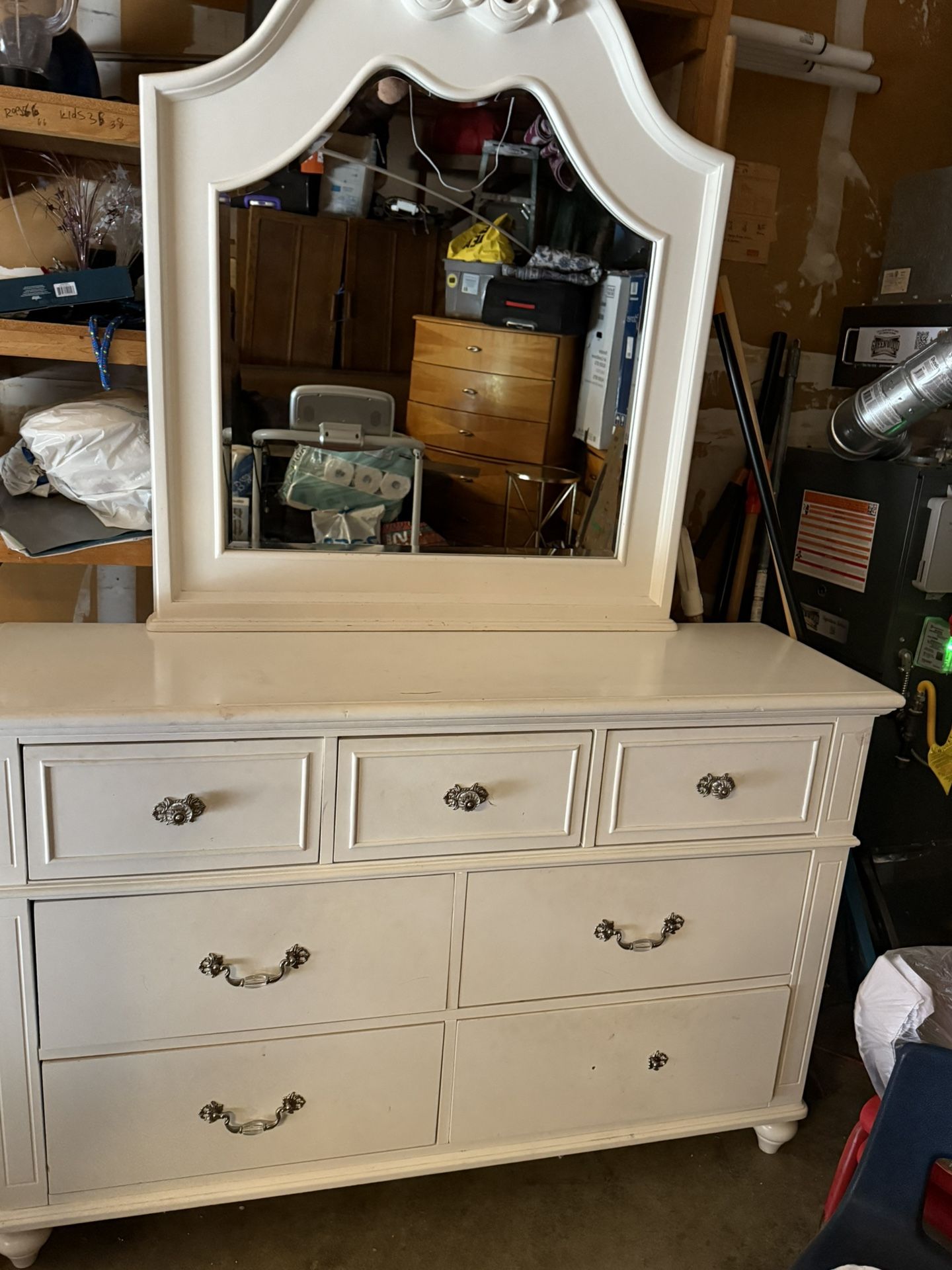 Dresser with mirror