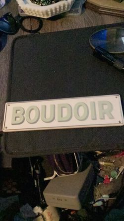 Boudoir Decorative Wall Sign