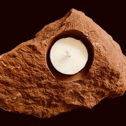 Sedona Red Rock Candle Holder.  $5