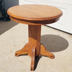 Vintage Wood Side Table 