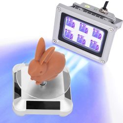 3D Printer UV Resin Curing Light with Solar Turntable 360°Rotating Stand for ...