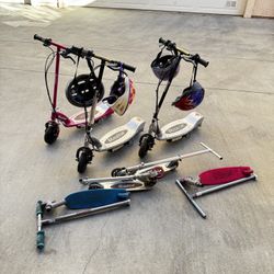Razor Scooters And Helmets