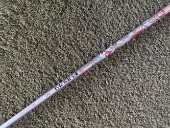 Mitsubishi Chemical “FUBUKI” TM-5 Graphite Driver Shaft Flex-SR (Stiff Regular) (between Stiff and Regular). TaylorMade adapter maybe M4, M6, around t