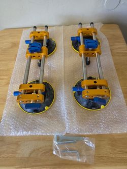 Pair of 6-inch Vacuum Suction Cup Seam Setters