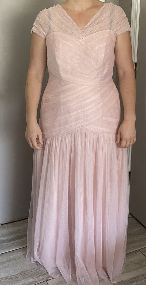 WHITE by Vera Wang Dress Blush Pink (size 14-16)