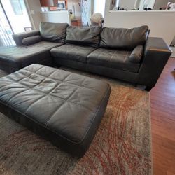 L-Shaped Sectional + Ottoman