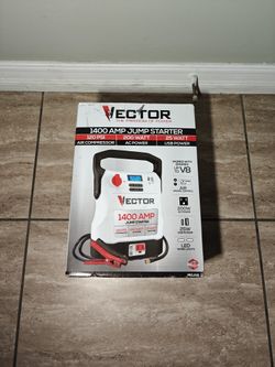 VECTOR
1400 Amp Jump Starter, Compressor, USB and AC Power