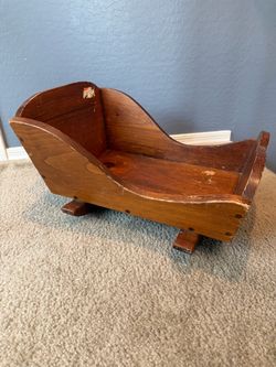 Vintage wooden cradle