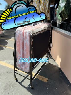 Twin foldable bed mattress and bed frame new cama