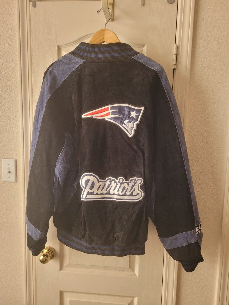 Suede New England Patriot Jacket