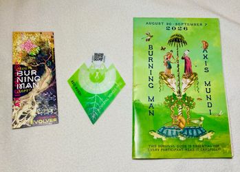 Burning Man ticket and car pass