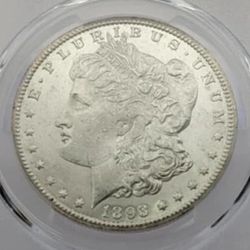 1893 CC Morgan Silver Dollar Carson City Uncirculated
