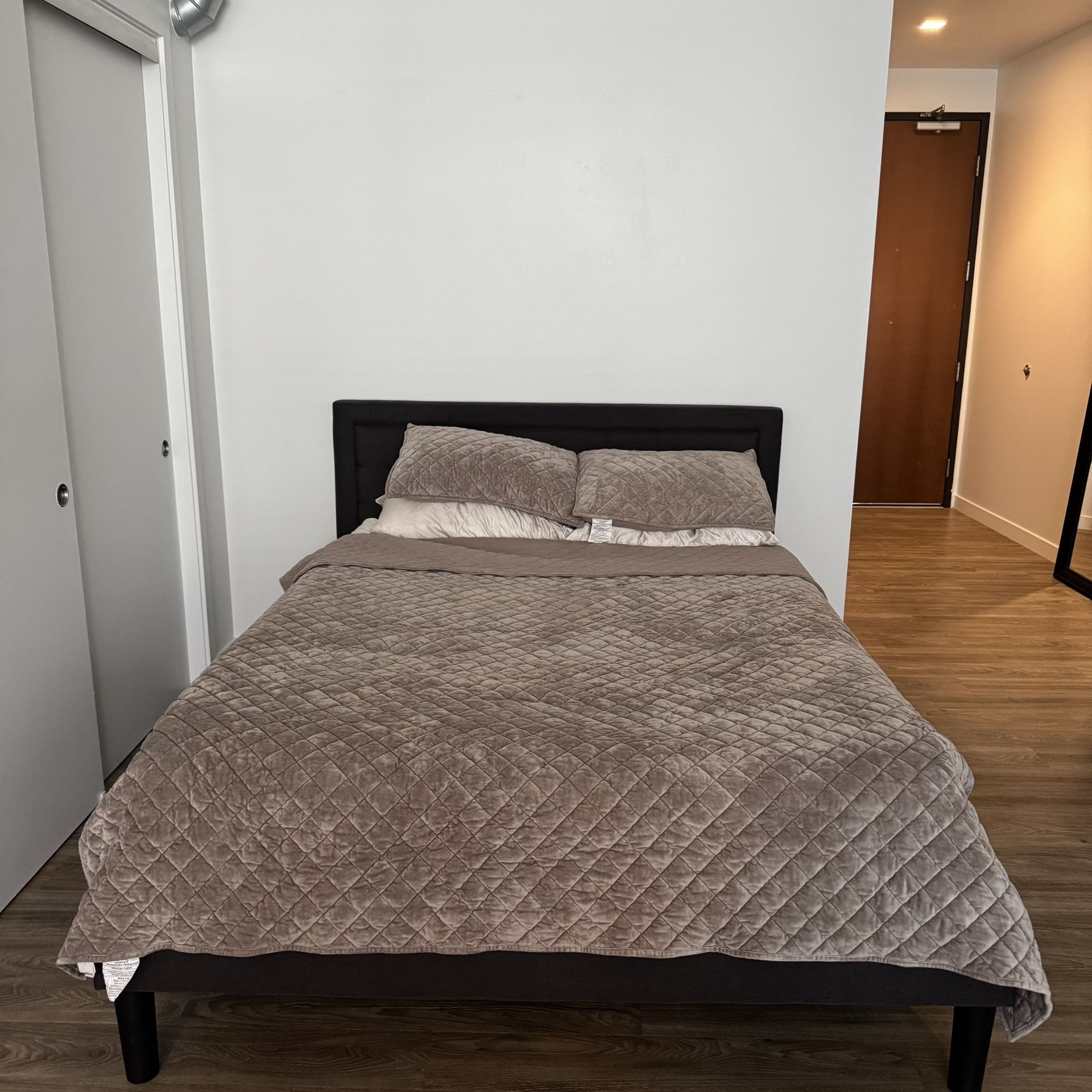 Queen Bed Frame + Mattress